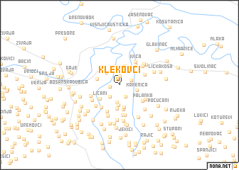 map of Klekovci
