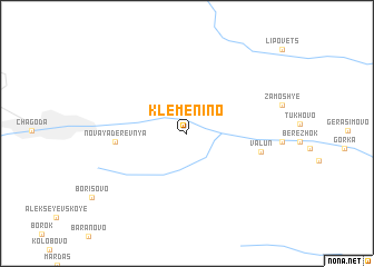 map of Klemenino