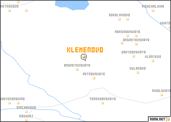 map of Klemënovo