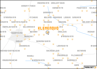 map of Klemënovo