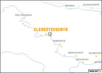 map of Klement\