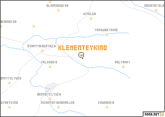 map of Klementeykino
