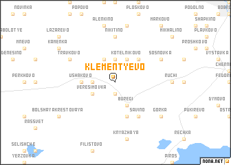 map of Klement\