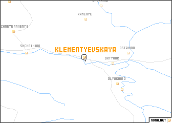 map of Klement\