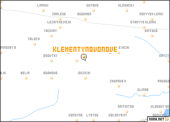 map of Klementynovo-Nove