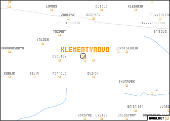 map of Klementynovo