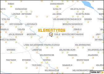 map of Klementynów