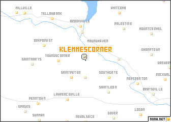 map of Klemmes Corner