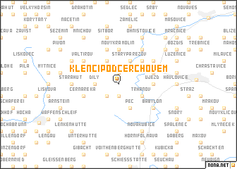 map of Klenčí pod Čerchovem