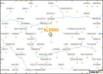 map of Kleniki