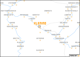 map of Klenino