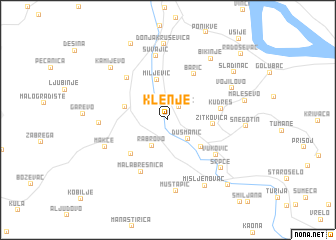 map of Klenje