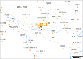 map of Klenje