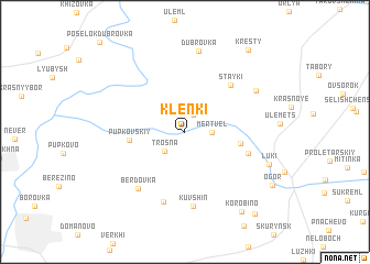 map of Klenki