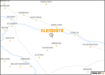 map of Klenovaya