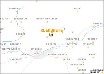 map of Klenovets