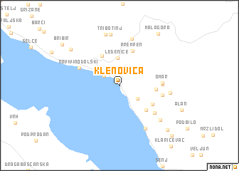map of Klenovica