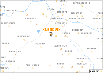 map of Klenovik