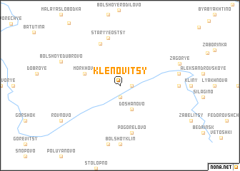 map of Klenovitsy