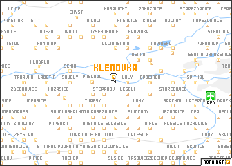 map of Klenovka