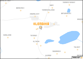 map of Klenovka