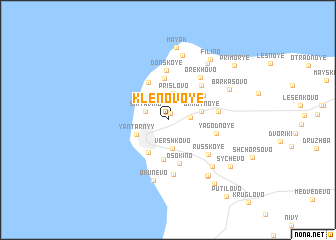 map of Klenovoye