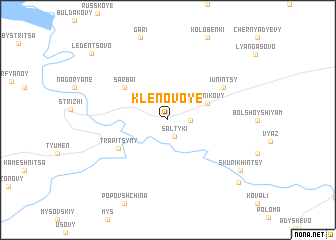 map of Klenovoye