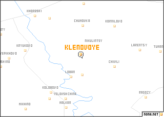 map of Klenovoye