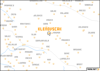 map of Klenovšćak