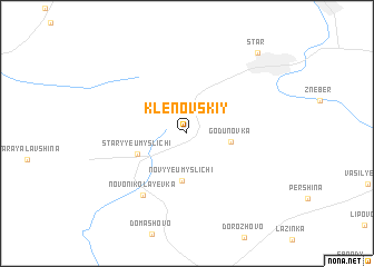 map of Klenovskiy