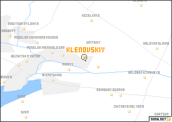 map of Klenovskiy