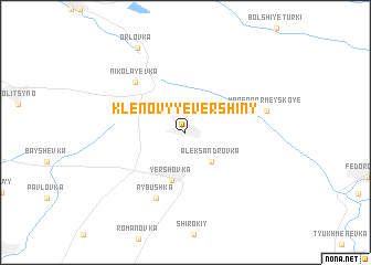 map of Klenovyye Vershiny