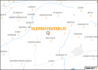 map of Klenskiye Vyselki