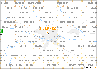 map of Kleparz