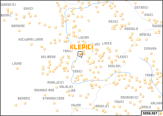 map of Klepići