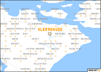 map of Kleppehuse