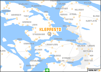 map of Kleppestø