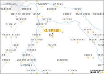 map of Klepšiai