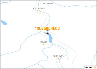 map of Kleshchëvo