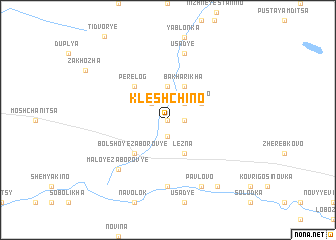 map of Kleshchino