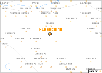 map of Kleshchino