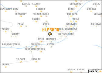 map of Kleshno