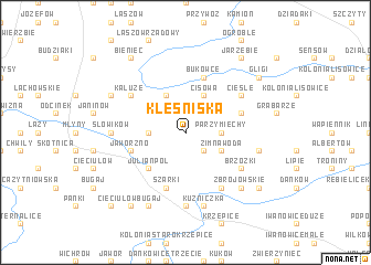 map of Kleśniska