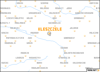 map of Kleszczele