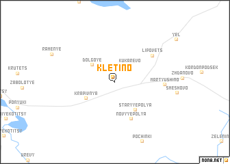 map of Kletino