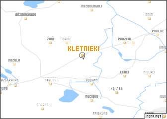 map of Klētnieki