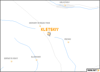 map of Kletskiy