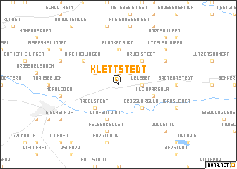 map of Klettstedt