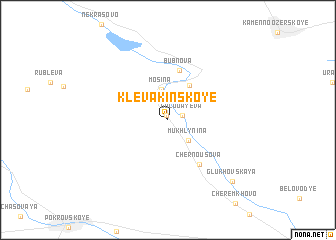 map of Klevakinskoye