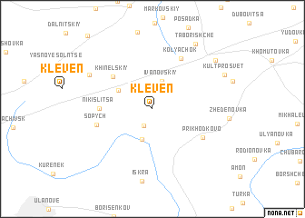 map of Kleven\